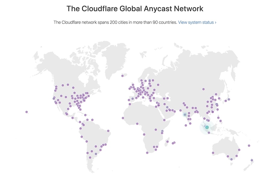 cloudflare nodes map